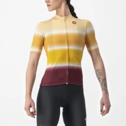 Maillot Manche Courte Castelli Dolce Sable/Rouge Femme -SRAM Soldes 01 4522060 867 700x700 2