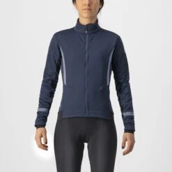 Veste Manche Longue Castelli Dinamica 2 Bleu Foncé/Gris Femme 2023 -SRAM Soldes 01 4522542 414 700x700 2