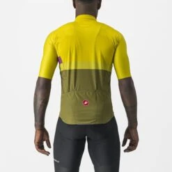 Maillot Manche Courte Castelli A Blocco Homme Jaune/Vert 2023 -SRAM Soldes 02 4522017 782 700x700 3
