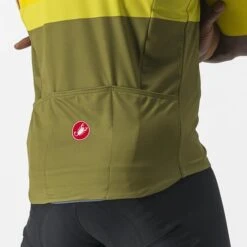 Maillot Manche Courte Castelli A Blocco Homme Jaune/Vert 2023 -SRAM Soldes 03 4522017 782 700x700 4