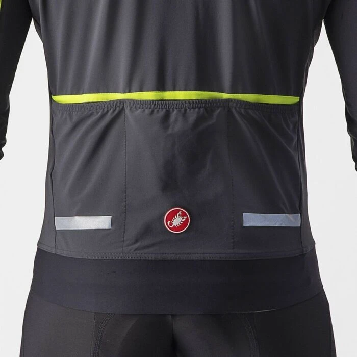 Veste Manche Longue Castelli Flight Air Gris Foncé/Lime 2023 4 Veste Manche Longue Castelli Flight Air Gris Foncé/Lime 2023 – Image 2