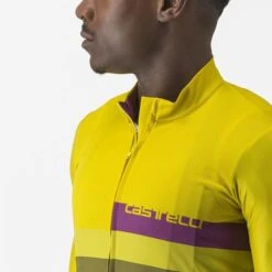 Maillot Manche Courte Castelli A Blocco Homme Jaune/Vert 2023 -SRAM Soldes 05 4522017 782 700x700 2