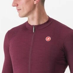 Maillot Manche Courte Castelli Essenza Homme Bordeaux 2023 -SRAM Soldes 06 4522027 421 700x700 2