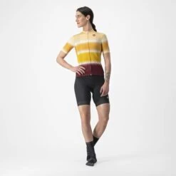 Maillot Manche Courte Castelli Dolce Sable/Rouge Femme -SRAM Soldes 06 4522060 867 700x700 1