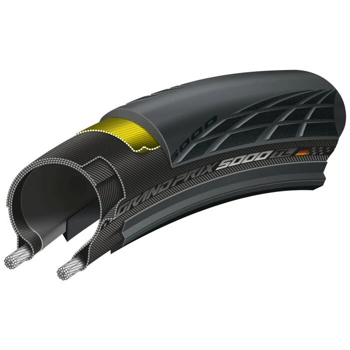 Pneu Route Continental Grand Prix 5000TL Tubeless 700x32c 3 Pneu Route Continental Grand Prix 5000TL Tubeless 700x32c