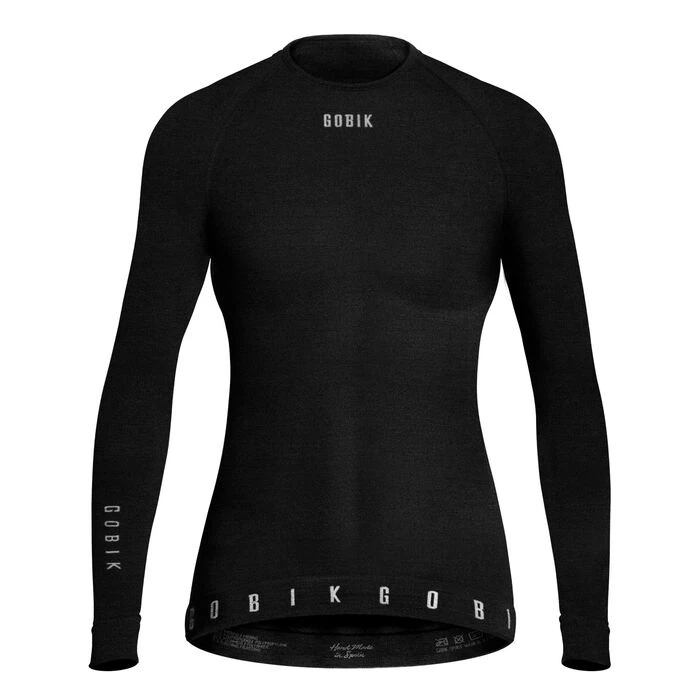 Maillot De Corps Gobik Winter Merino Manche Longue Noir Femme 5 Maillot De Corps Gobik Winter Merino Manche Longue Noir Femme – Image 3
