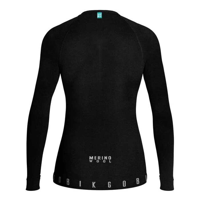 Maillot De Corps Gobik Winter Merino Manche Longue Noir Femme 4 Maillot De Corps Gobik Winter Merino Manche Longue Noir Femme – Image 2