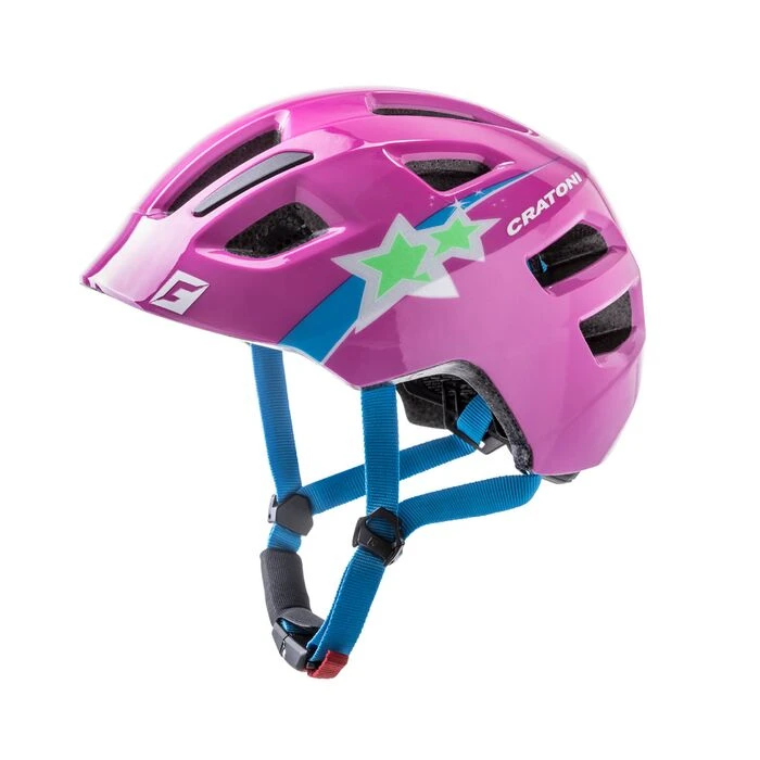 Casque Enfant Cratoni Maxster Violet Etoiles 3 Casque Enfant Cratoni Maxster Violet Etoiles