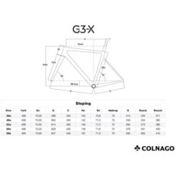 Vélo Gravel Colnago G3X Or/Bordeaux 5 Vélo Gravel Colnago G3X Or/Bordeaux -SRAM Soldes g3 x gomtrie taille 700x700 1