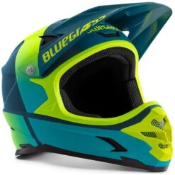 Casque Intégral Bluegrass Intox Bleu / Jaune Fluo Mat -SRAM Soldes intox petrol blue fluo jaune matt 1 700x700 3