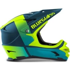 Casque Intégral Bluegrass Intox Bleu / Jaune Fluo Mat -SRAM Soldes intox petrol blue fluo jaune matt 2 700x700 2
