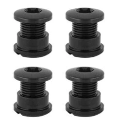 AbsoluteBLACK Kit Visserie Plateau Absolute Black 4 Branches Courts Aluminium Noir