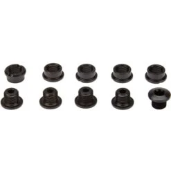 AbsoluteBLACK Kit Visserie Plateau Absolute Black 5 Branches Courts Aluminium Noir