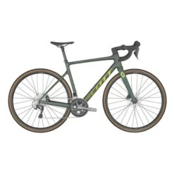 Vélo Route Scott Addict 40 Vert Foncé/Jaune -SRAM Soldes scottaddict40vertfonc 700x700 3