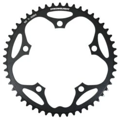 Plateau Route 5 Branches 50 Dents D.130 Extérieur Dural Noir Stronglight Type Shimano